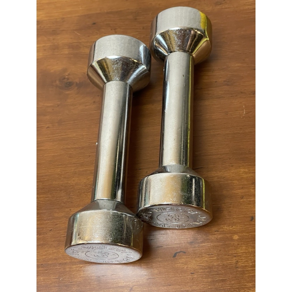 Pair Of 3 LB Weider Dumbbells